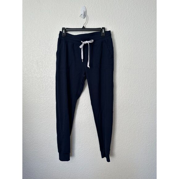 ZYIA Navy Blue Waist Tie Pull On Comfy Jogger Pants Size Medium - Picture 2 of 8